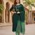 Green color beautiful formal looks ethnic embroidered suit