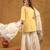 Yellow printed sharara set with duptta