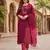Maroon color beautiful formal looks ethnic embroidered suit