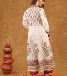 off white kalider sut set with duptta