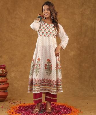 off white kalider sut set with duptta 1