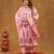 Pink butta kurta pant with duptta