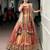 Rust Gold Shimmer Organza Zari Weaving Lehenga Choli with Wine Paithani Dupatta & Batwa