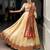 Cream Paithani Silk Zari Weaving Lehenga Choli with Jacquard Dupatta & Batwa