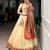 Cream Paithani Silk Zari Weaving Lehenga Choli with Jacquard Dupatta & Batwa