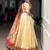 Cream Paithani Silk Zari Weaving Lehenga Choli with Jacquard Dupatta & Batwa