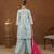 Blue sharara set with duptta