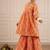 Orange sharara set with duptta