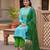 Sea green color beautiful formal looks ethnic embroidered suit