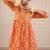 Orange sharara set with duptta