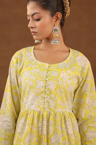 Yellow sharara set with duptta
