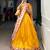 Yellow  Paithani Silk Zari Weaving Lehenga Choli with Jacquard Dupatta & Batwa