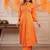 Orange gotta kalider pant with duptta