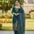Teal color beautiful stylish fancy suit for girlie looks