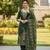 Green color beautiful stylish fancy suit for girlie looks