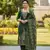 Green color beautiful stylish fancy suit for girlie looks