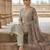 Grey color beautiful ethnic partywear embroidered suit