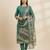 Blue color beautiful ethnic partywear embroidered suit