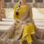 Yellow color beautiful ethnic partywear embroidered suit