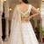 Dazzling White Zari Embroidery Net Reception Wear Lehenga Choli With Dupatta