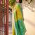 Mustrad yellow color pochampalli silk saree with graceful woven designer looks