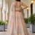 Glamorous Peach Zari Work Net Engagement Wear Lehenga Choli