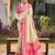 Beige color woven designer silk fabric ceremonial partywear saree