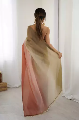  coco-pista candy crush silk blend stylish pre stitched saree