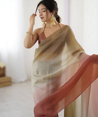  coco-pista candy crush silk blend stylish pre stitched saree 3