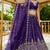 Charming Purple Dori Work Satin Wedding Wear Lehenga Choli