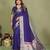 Violet color paithani silk fabric paithani woven gala designer saree
