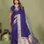 Violet color paithani silk fabric paithani woven gala designer saree
