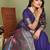 Violet color paithani silk fabric paithani woven gala designer saree