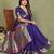 Violet color paithani silk fabric paithani woven gala designer saree