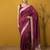 soft organza meenakari woven saree with jamdani zari pallu and brocade blouse