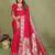 Pink color paithani silk fabric paithani woven gala designer saree