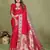 Pink color paithani silk fabric paithani woven gala designer saree