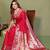 Pink color paithani silk fabric paithani woven gala designer saree