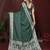 Green color satin silk fabric woven jari designer sophisticated saree