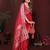 Red color satin silk fabric woven jari designer sophisticated saree