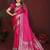 Pink color satin silk fabric woven jari designer sophisticated saree