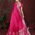 Pink color satin silk fabric woven jari designer sophisticated saree