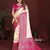 Cream color satin silk fabric woven jari designer graceful partywear saree
