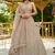 Impressive Beige Dori Work Satin Wedding Wear Lehenga Choli