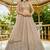 Impressive Beige Dori Work Satin Wedding Wear Lehenga Choli