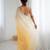 Mustard color chiffon crush fabric beautiful sophisticated work ceremonial saree