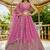Awesome Pink Dori Work Satin Engagement Wear Lehenga Choli