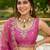 Awesome Pink Dori Work Satin Engagement Wear Lehenga Choli
