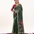 Green color muga cotton fabric rajwadi weaving designer ethnic classic saree