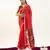 Red color muga cotton fabric rajwadi weaving designer ethnic classic saree
